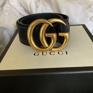 2015 Re-edition Wide Gucci Leather Belt